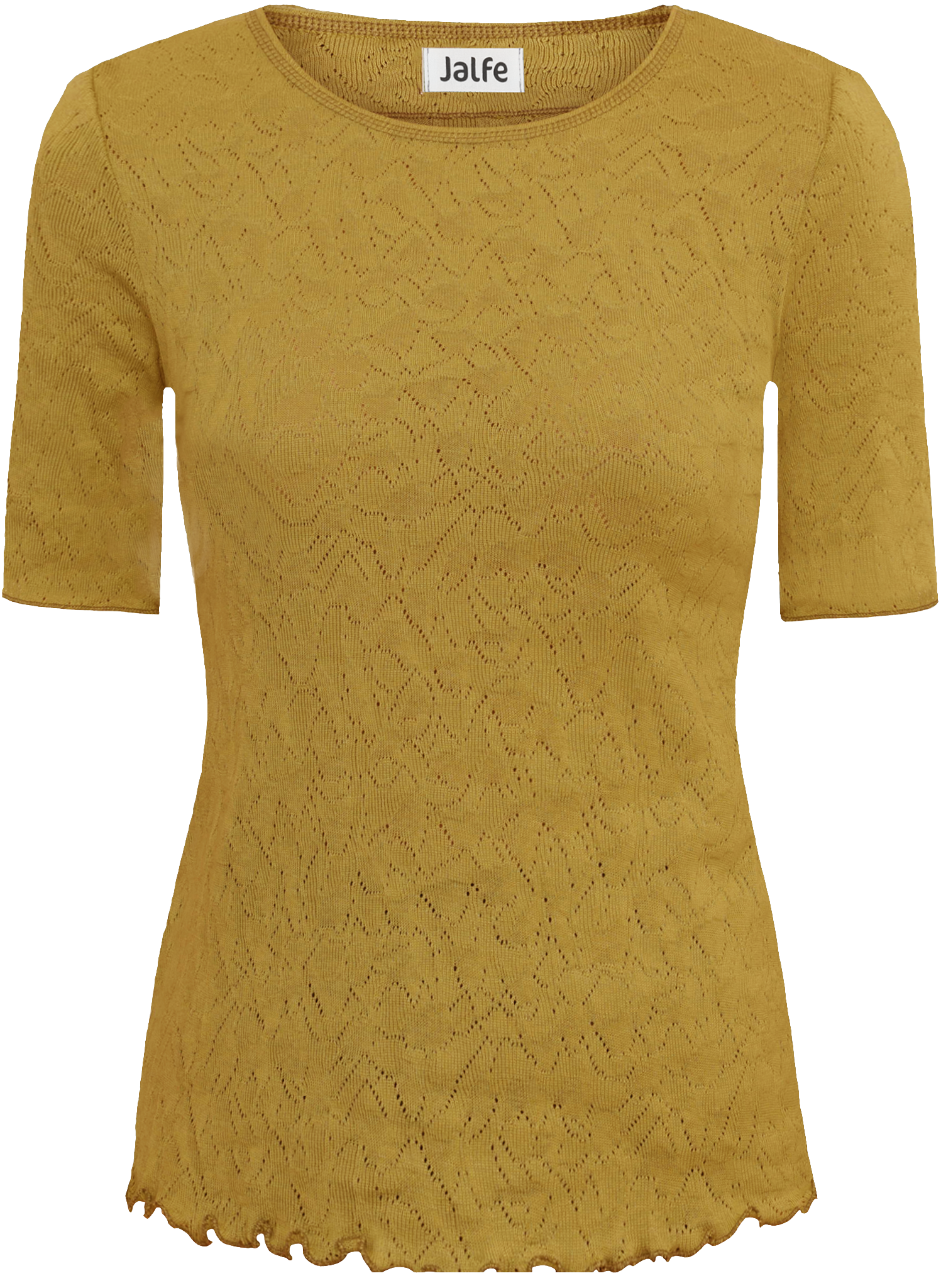 Shirt s/s jacquard organic cotton